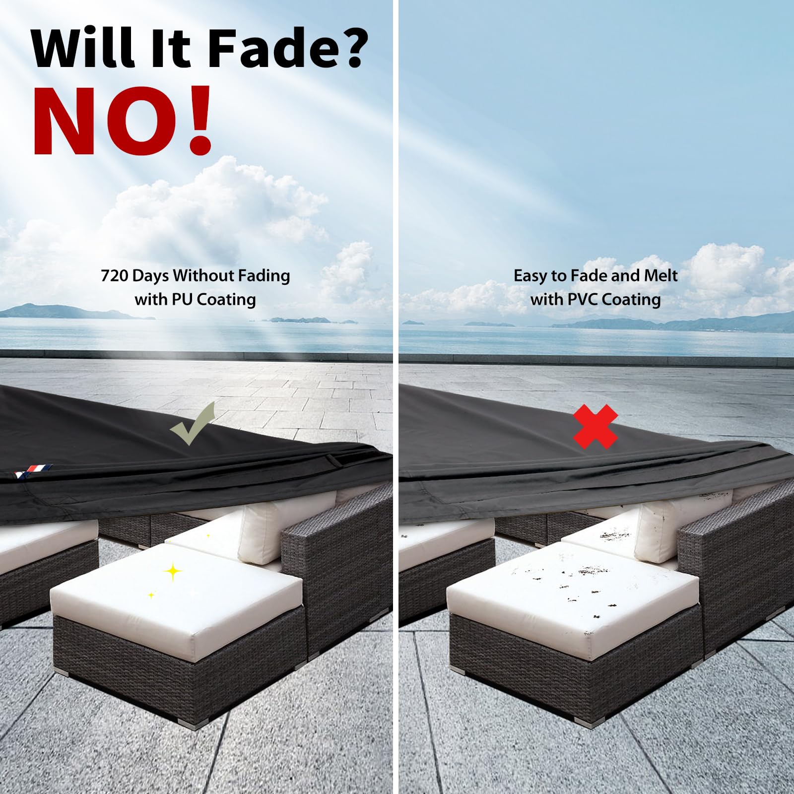 KylinLucky Waterproof Patio Furniture Cover packaging