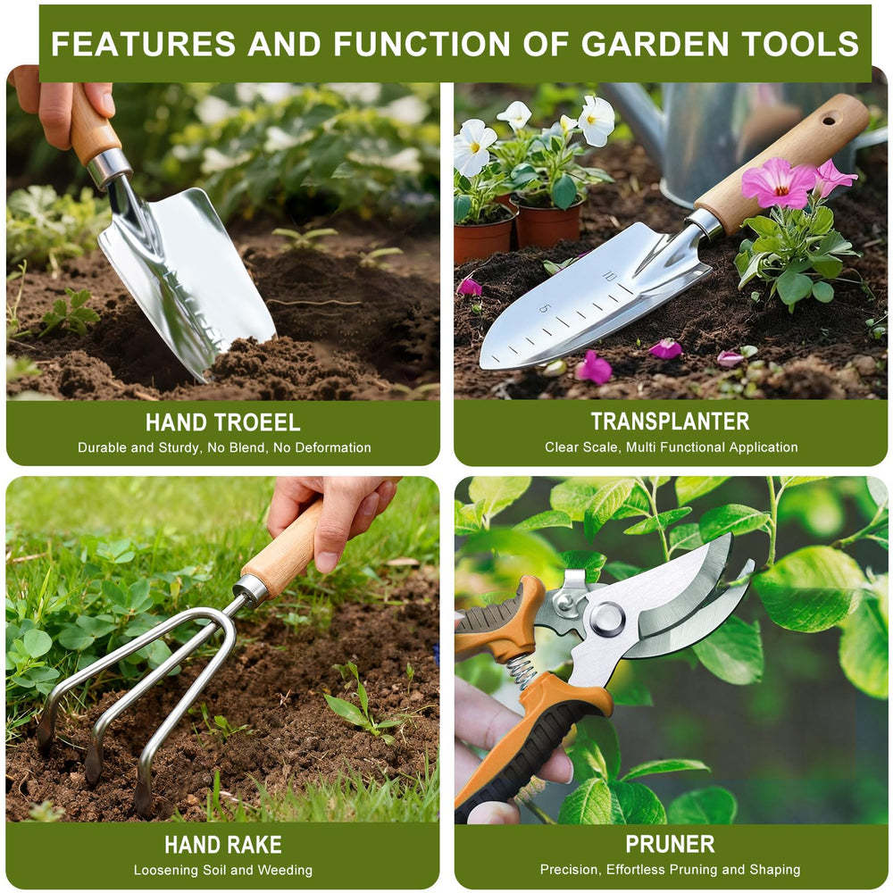 Kynup gardening spades and hand rake in the set