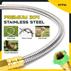 Kytvl 3FT Short Garden Hose flexible design close-up