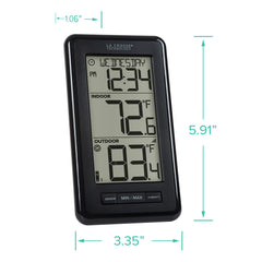 La Crosse Technology thermometer displaying indoor humidity