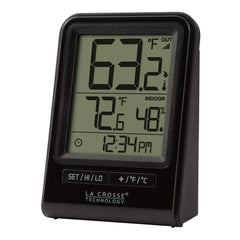 La Crosse Technology Wireless Thermometer monochromatic display showing temperature