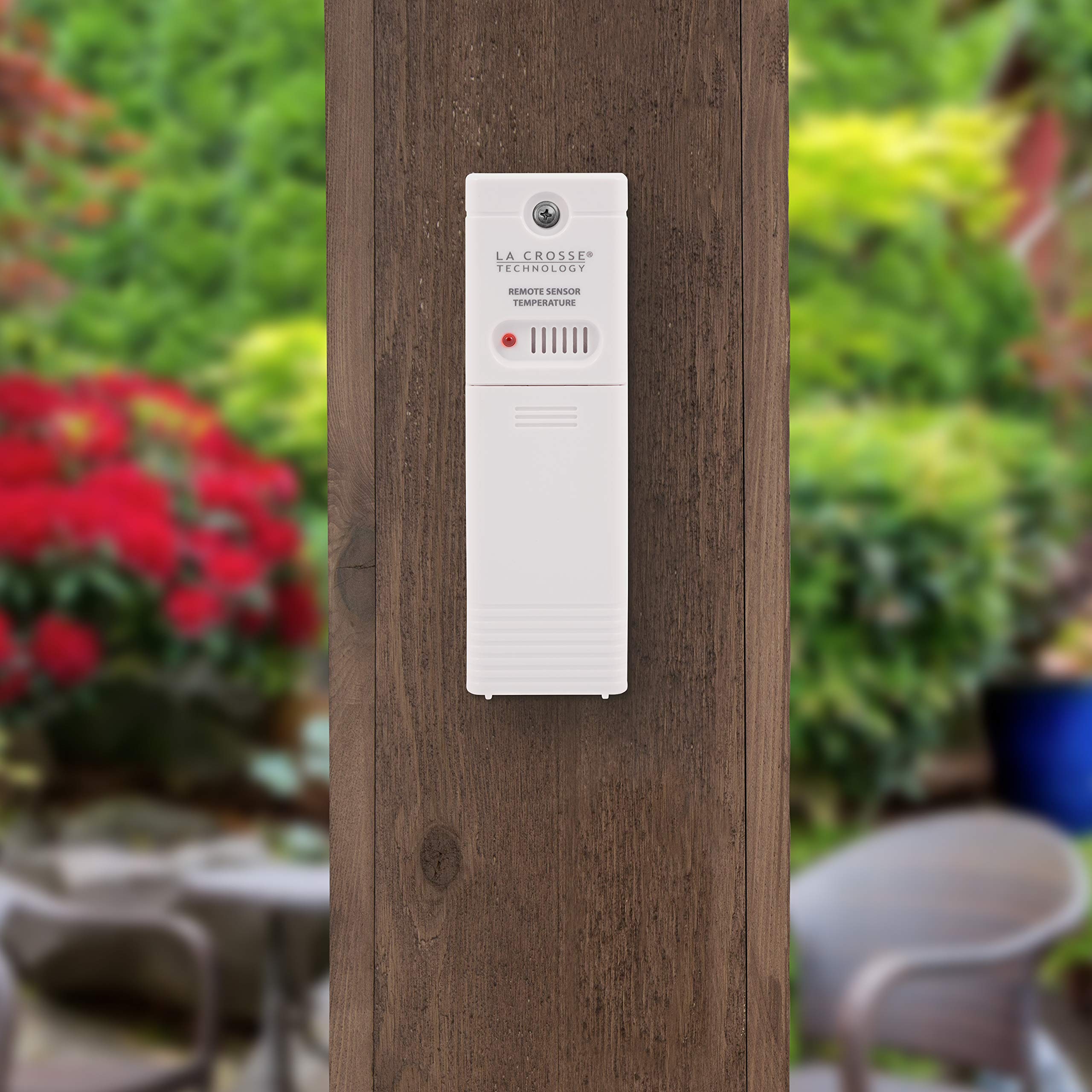 La Crosse thermometer mounted on a wall