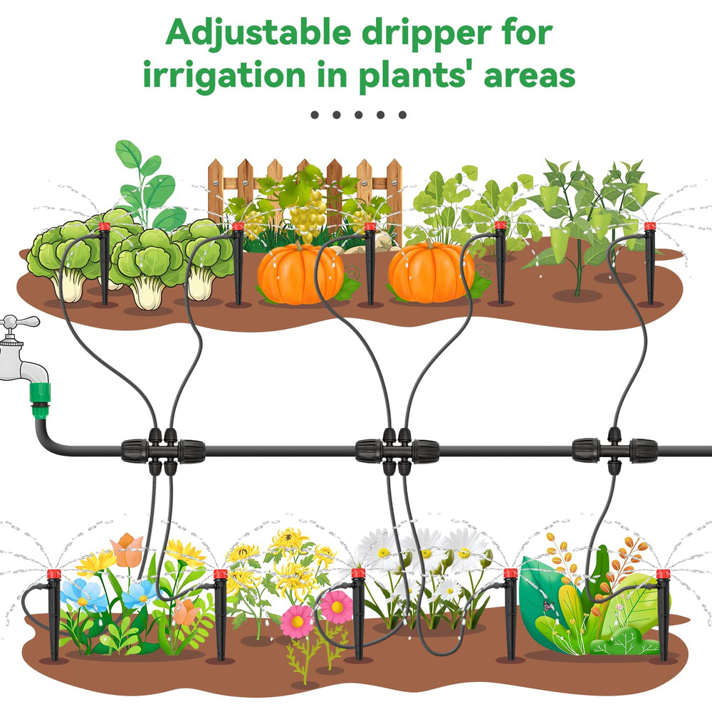 La Farah 1/4 inch drip irrigation emitter with barb connector