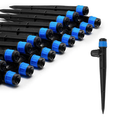 La Farah 25pcs Adjustable Drip Irrigation Emitters with stakes