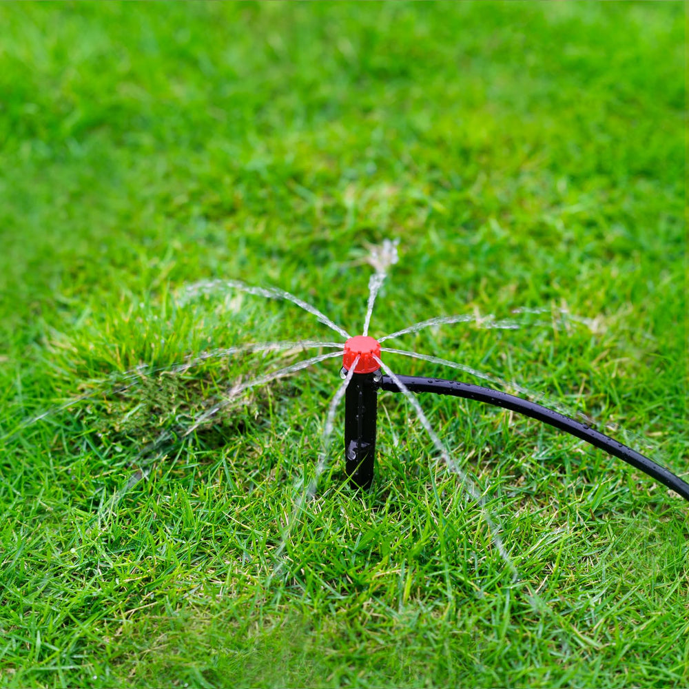 La Farah drip emitter showing barbed coupling fitting