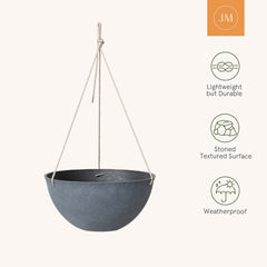LA JOLIE MUSE Hanging Planter Basket filled with lush green plants