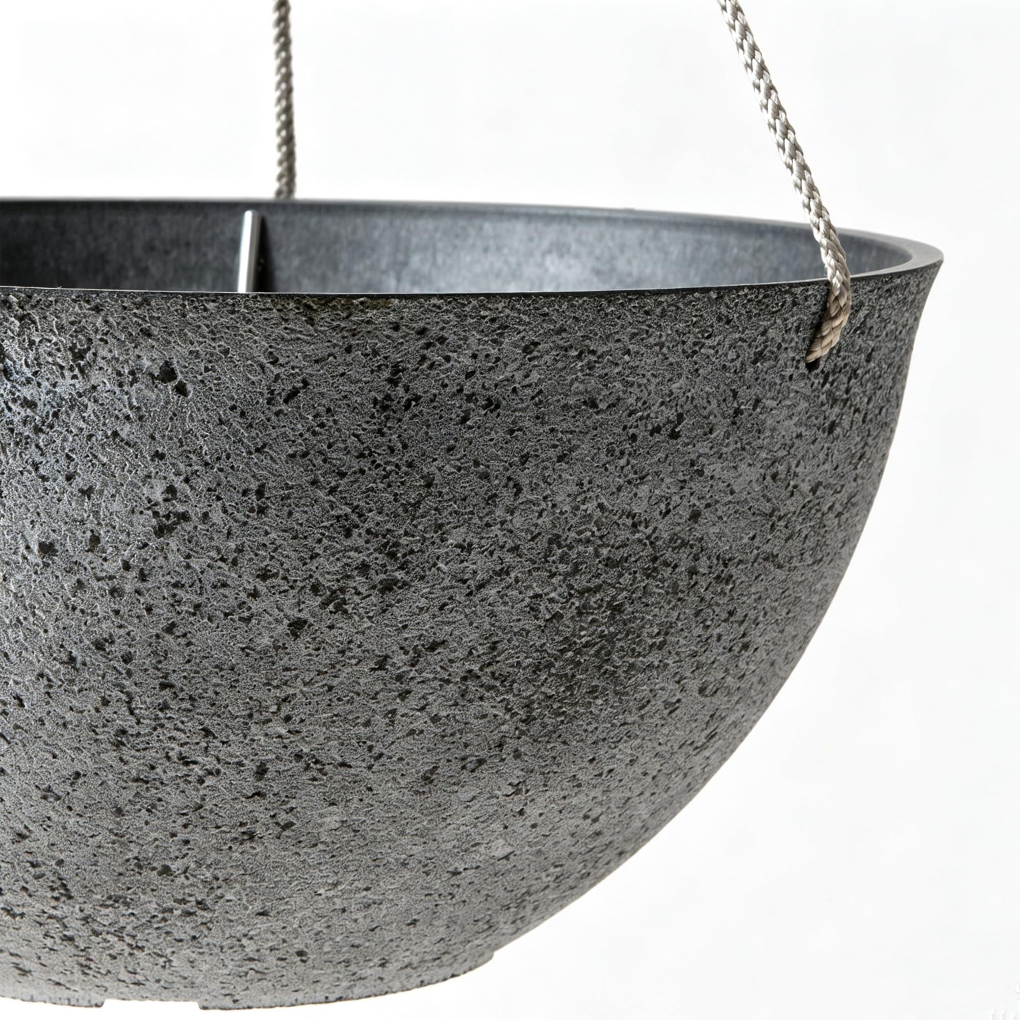 LA JOLIE MUSE Large Hanging Planter with plants, outdoor setting