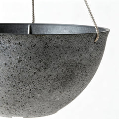 LA JOLIE MUSE Large Hanging Planter with plants, outdoor setting