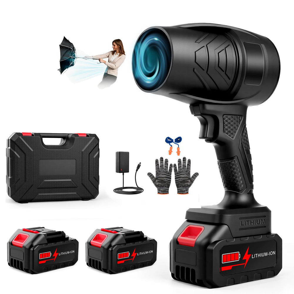 laapee Handheld Leaf Blower Cordless Matte Black front view