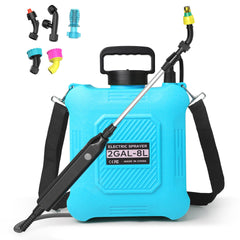 LABAAOAO 2 Gallon Electric Sprayer with 23.62 inch wand, blue