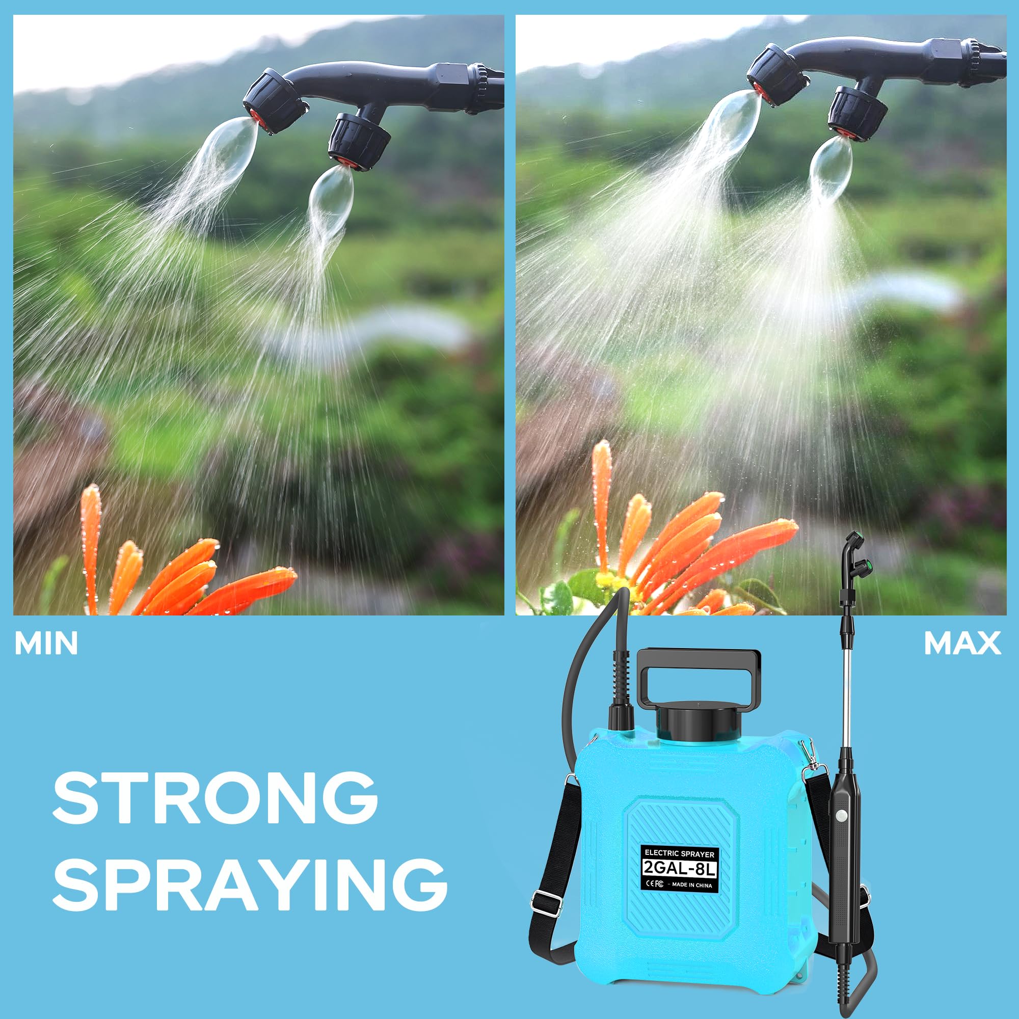 LABAAOAO sprayer showing adjustable shoulder strap