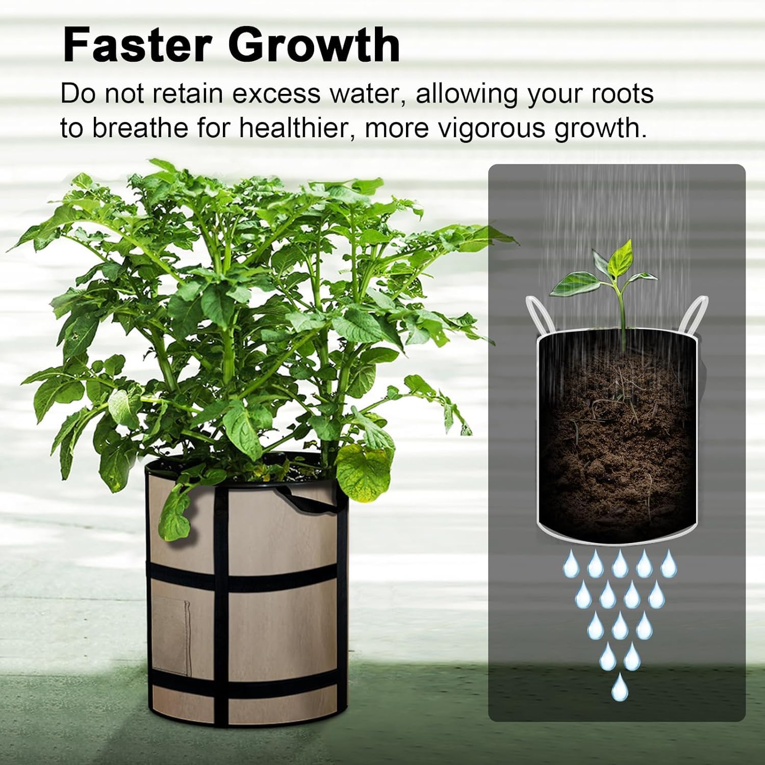 Label included with MEKOLIFE Potato Grow Bags