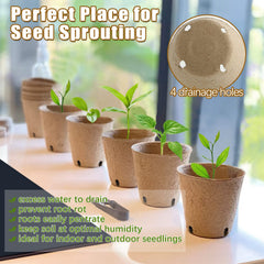 Label included with REMIAWY peat pots for marking seedlings