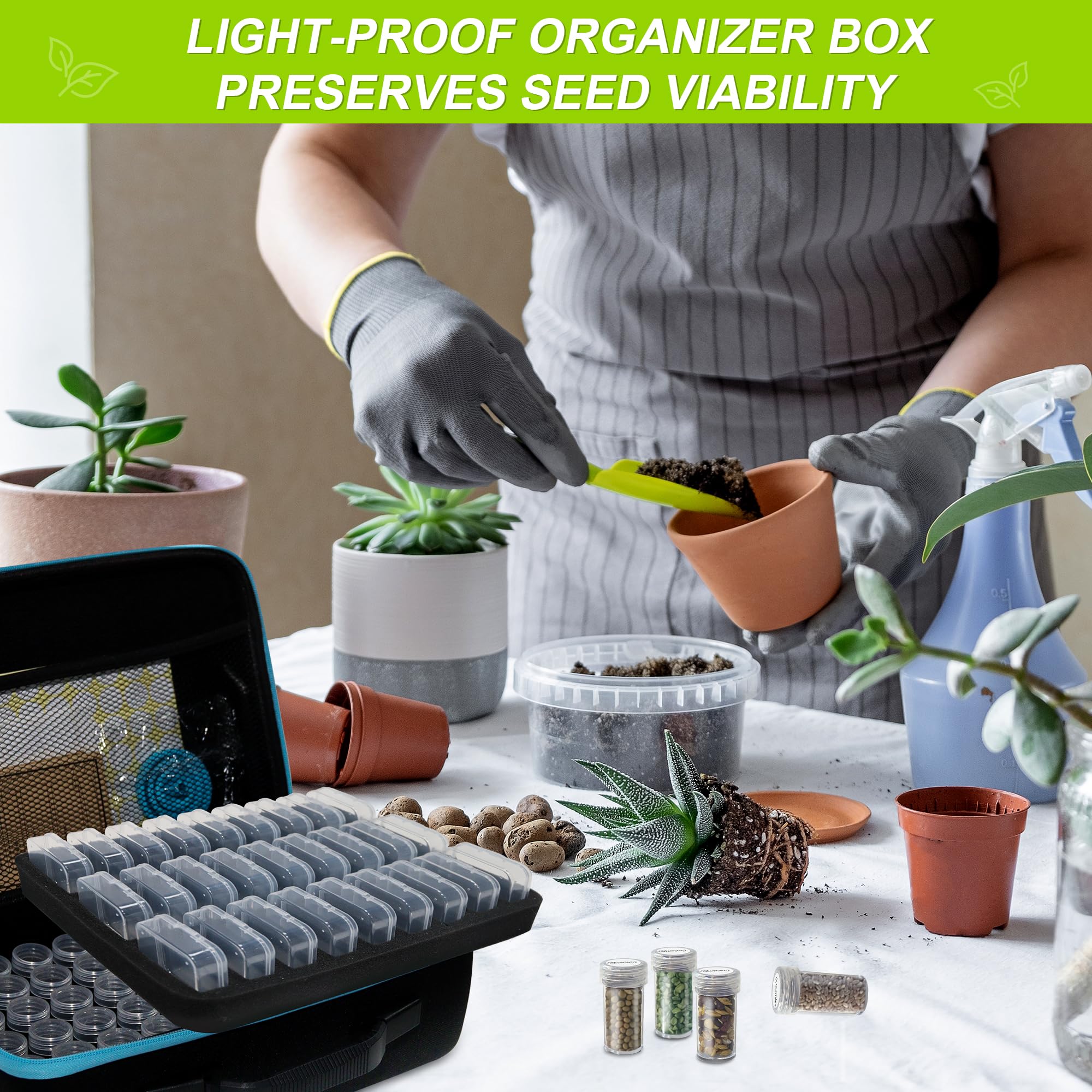 Label stickers for seed identification in ERFEI storage box