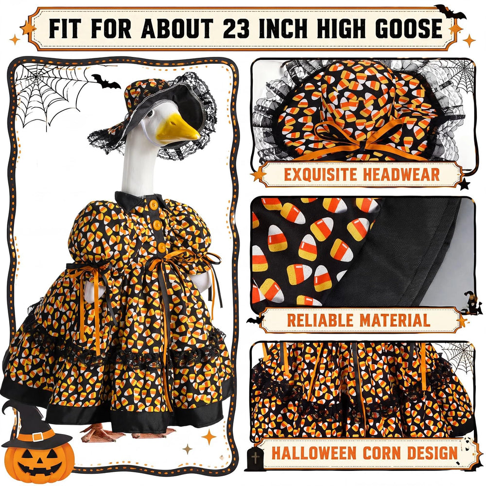 Lace-trimmed bonnet hat included with the Suzile goose costume