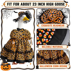 Lace-trimmed bonnet hat included with the Suzile goose costume