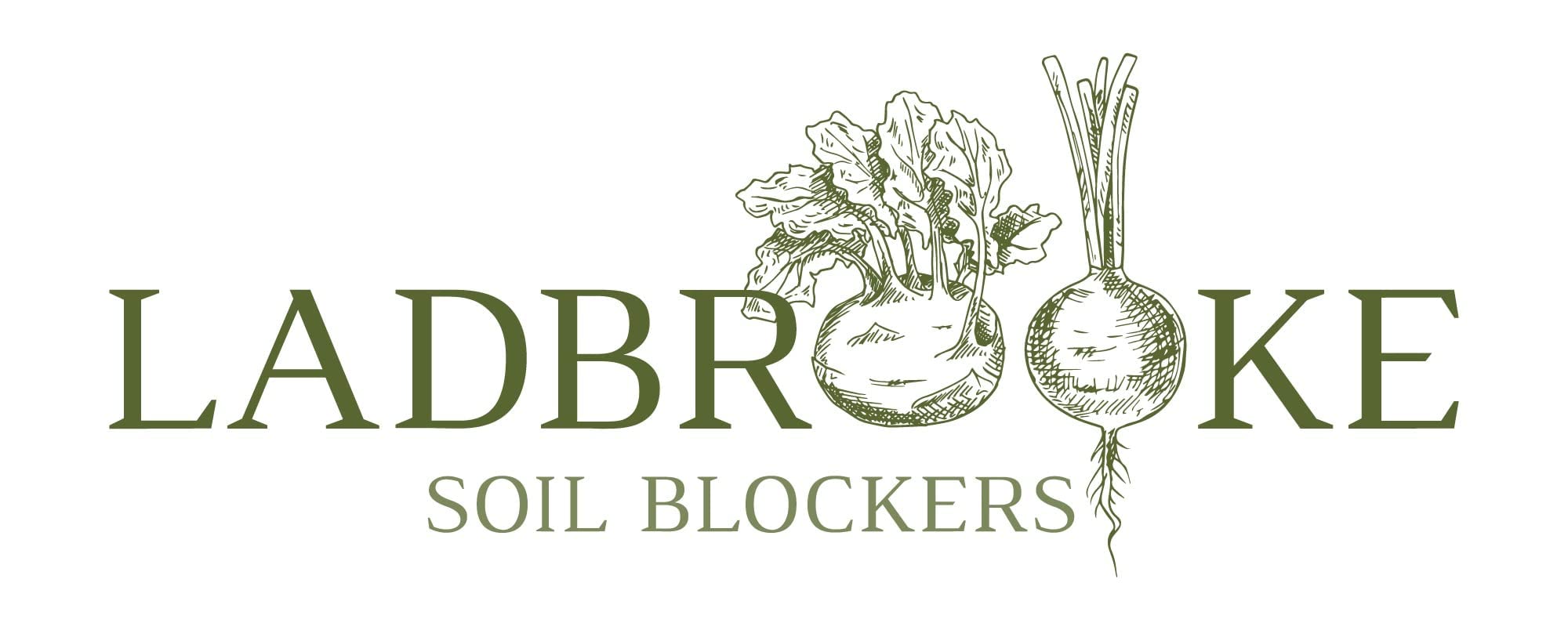 Ladbrooke Mini 5 Soil Blocker with soil blocks ready for planting