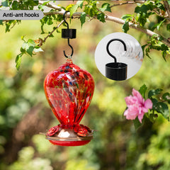 LaElvish Garden Hummingbird Feeder side view with ant moat