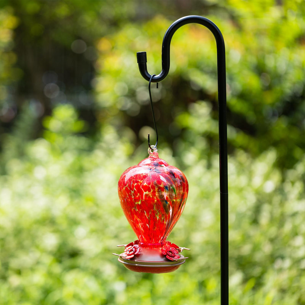 LaElvish Garden Hummingbird Feeder with hook and rope