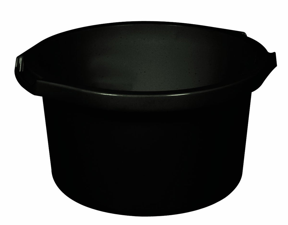 Laguna 15-inch lily planting tub in black, side view