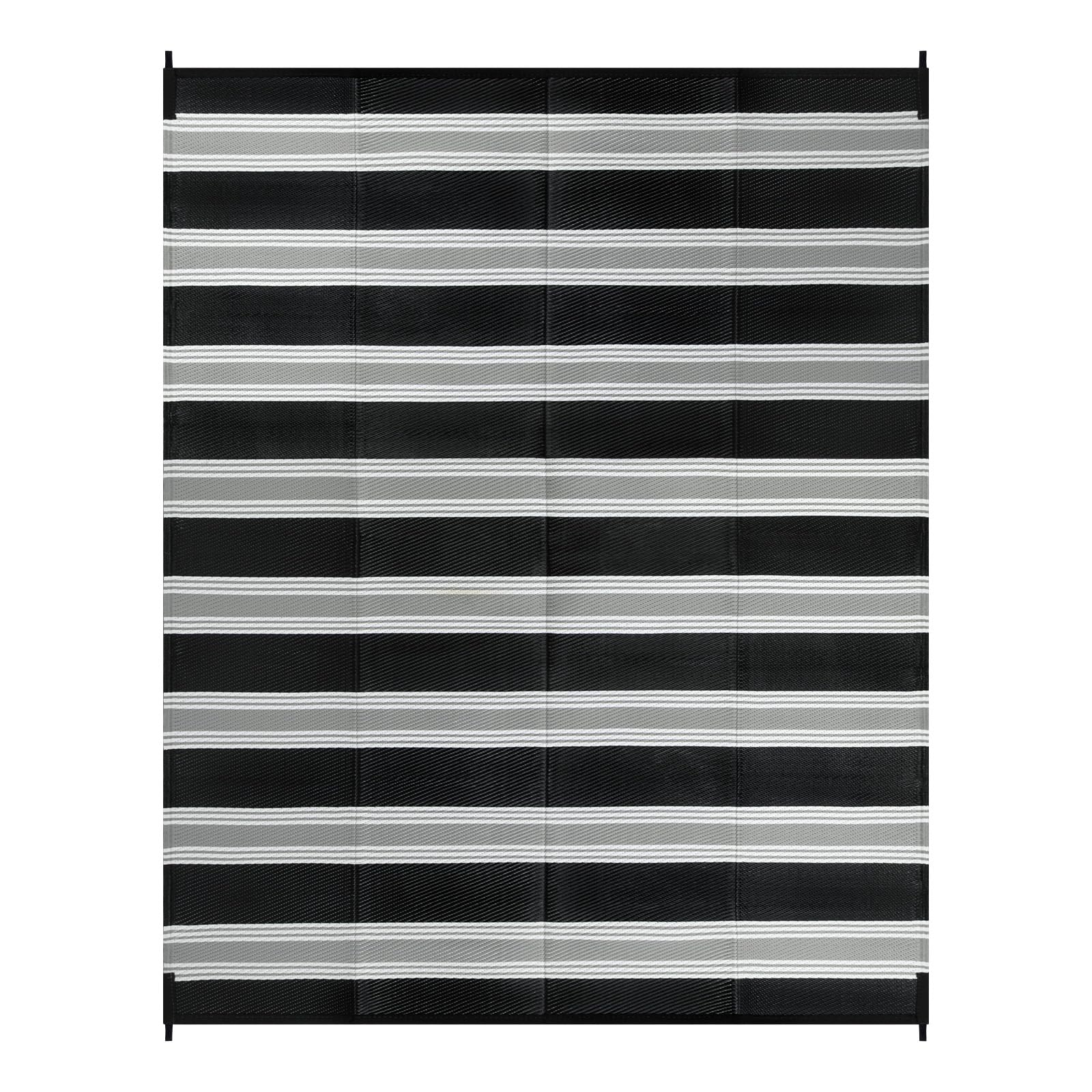 Lahome 6x9 outdoor rug showing reversible side