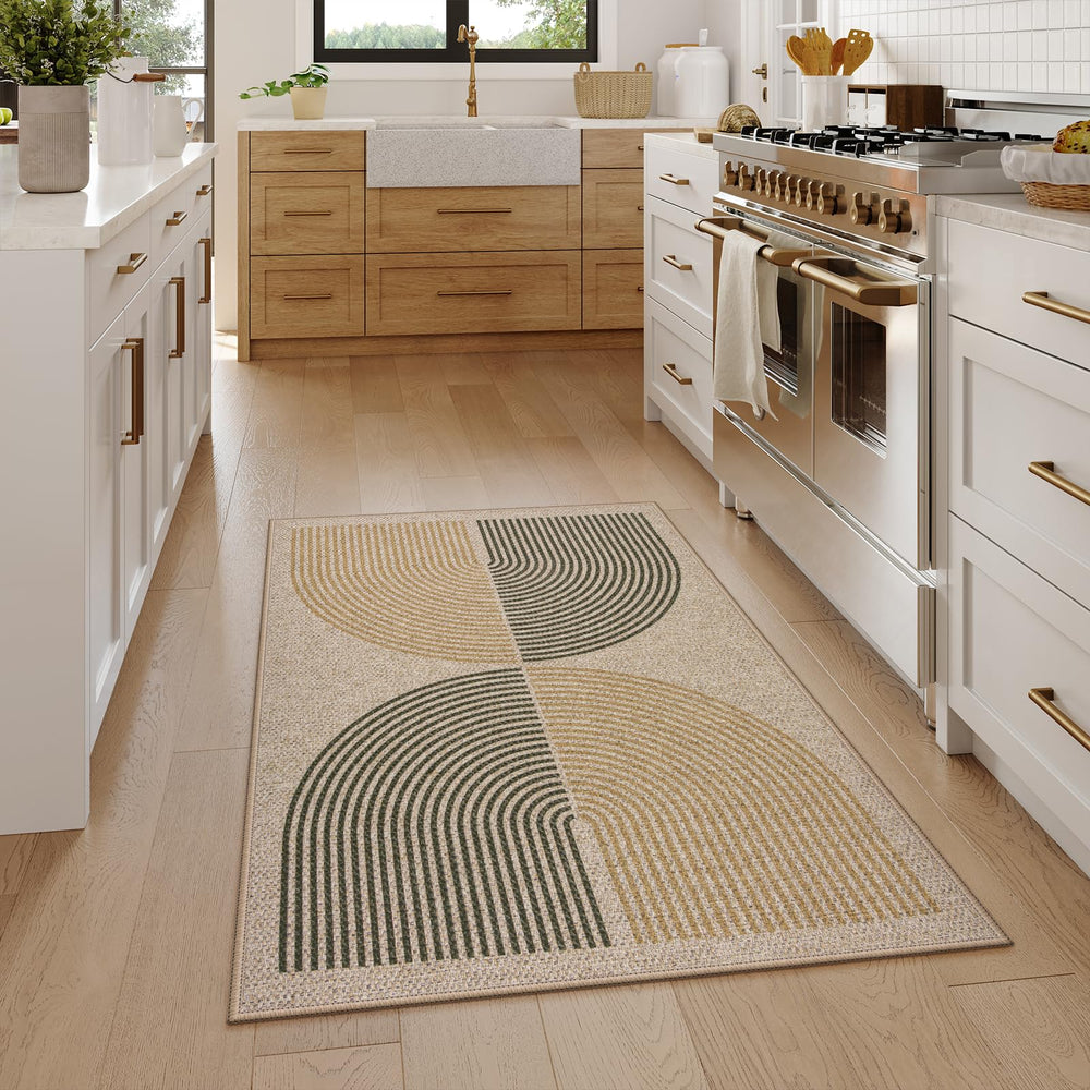 Lahome Rainbow Muddy Mat rolled up for storage
