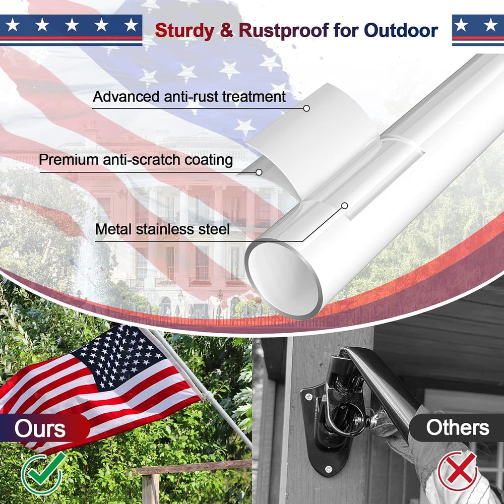 LAKEROD flag kit installation hardware
