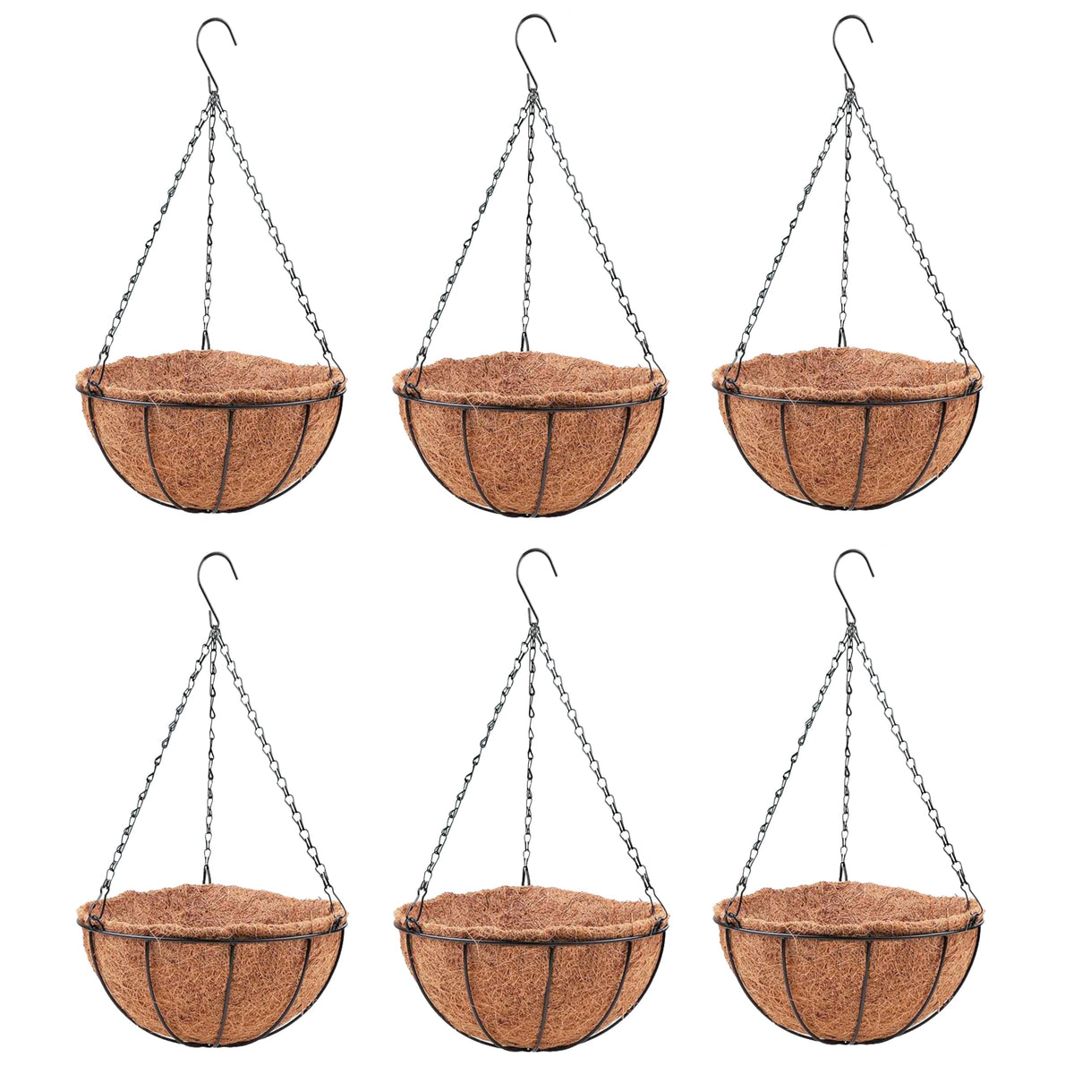 LáLáGreen 12-inch hanging basket with coco liner
