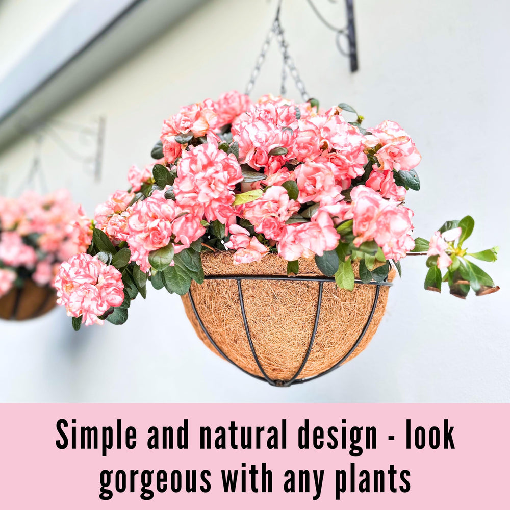 LáLáGreen hanging basket with artificial plants