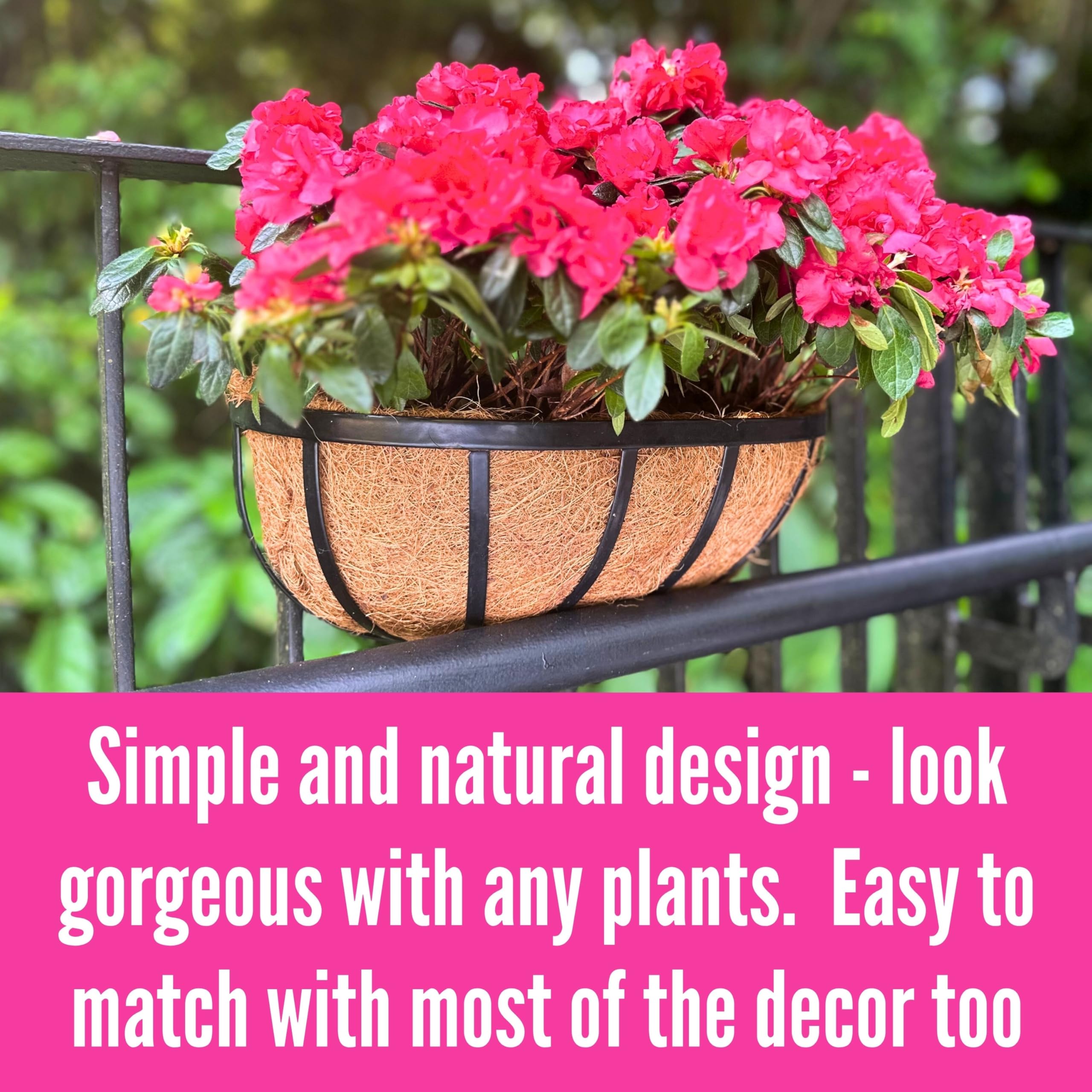 LáLáGreen planters in rustic farmhouse style with plants