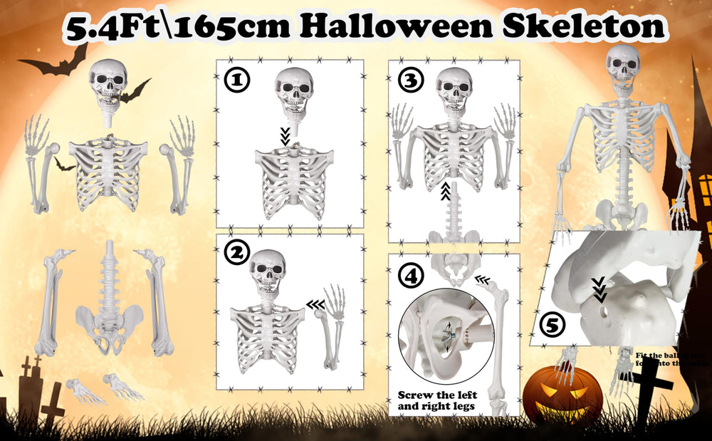 LaLamona Skeleton in a spooky Halloween setting