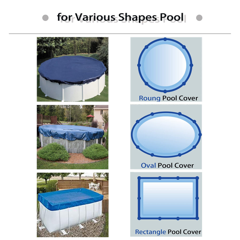 Laminated polyethylene pool cover cable close-up