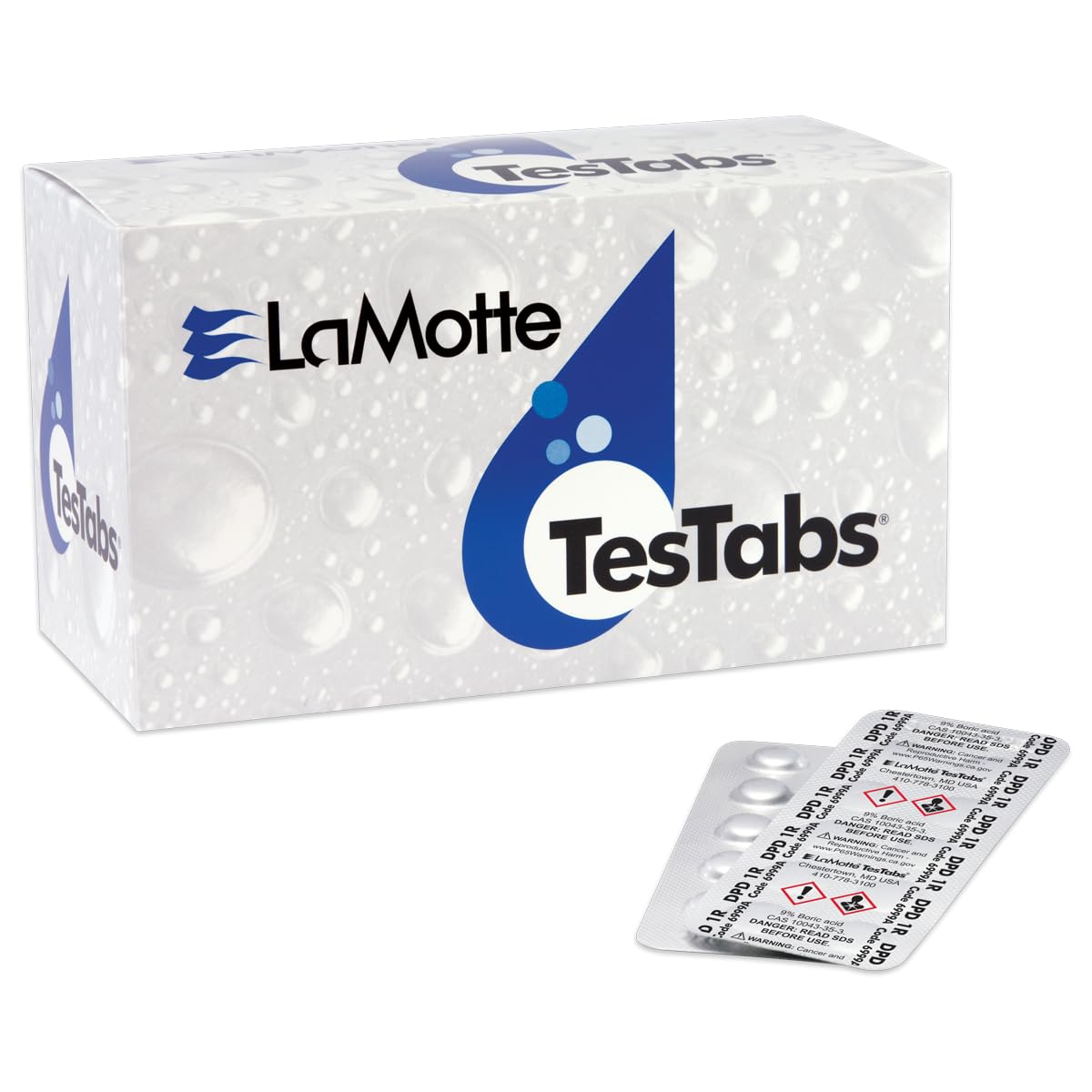 LaMotte DPD TesTabs Chlorine Tablets blister pack front view