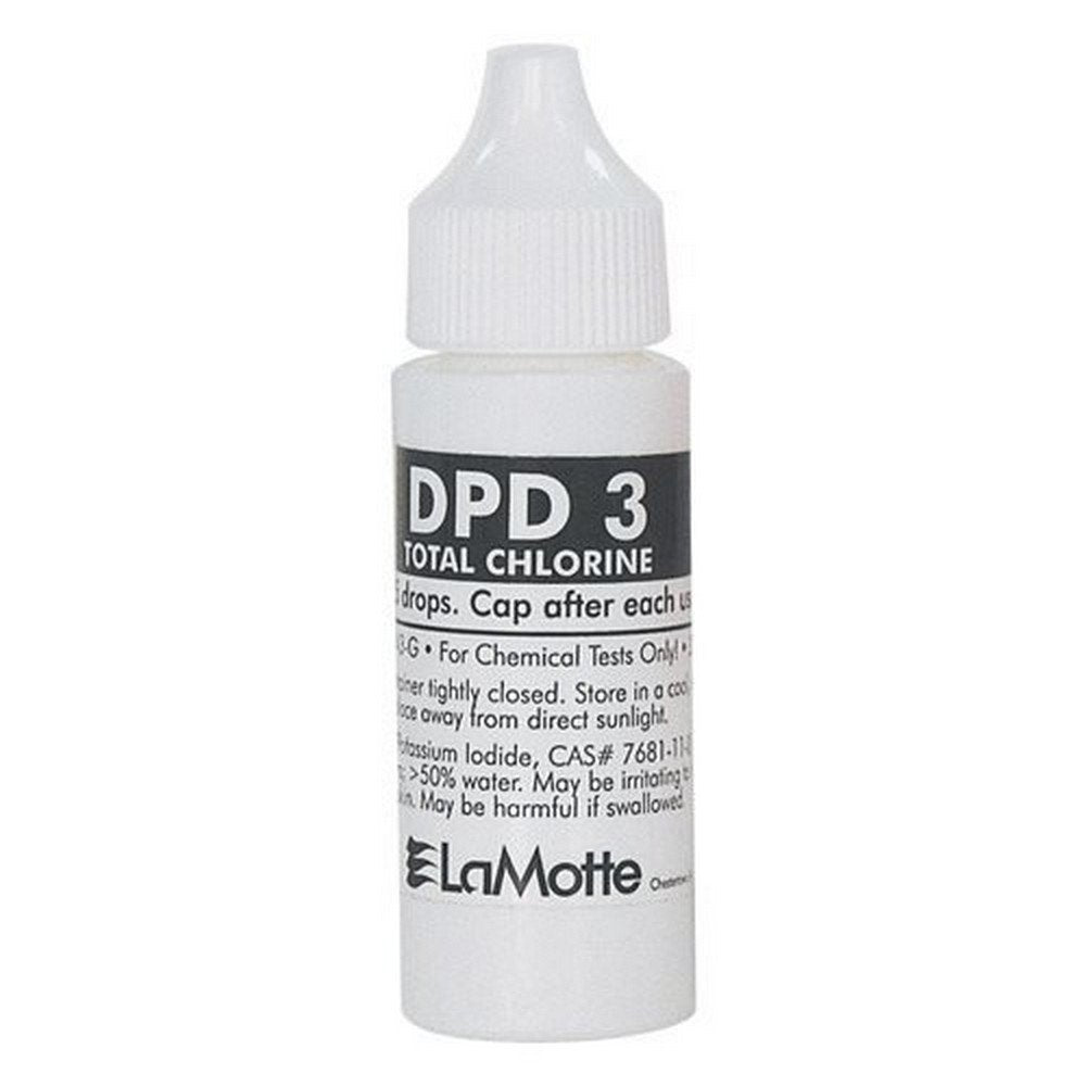 LaMotte dpd3 DPD 3 Total Chlorine Reagent 2 oz bottle front view