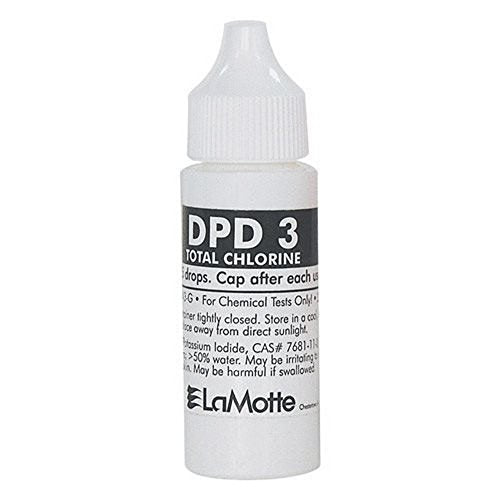 LaMotte dpd3 DPD 3 Total Chlorine Reagent packaging and label details