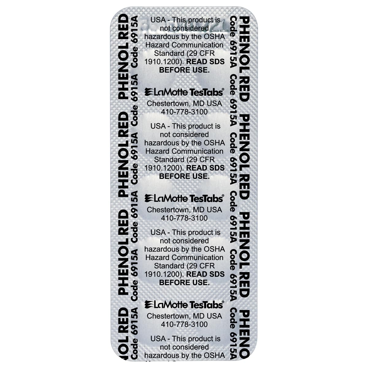 LaMotte pH Testing Tablets pack size of 100 count