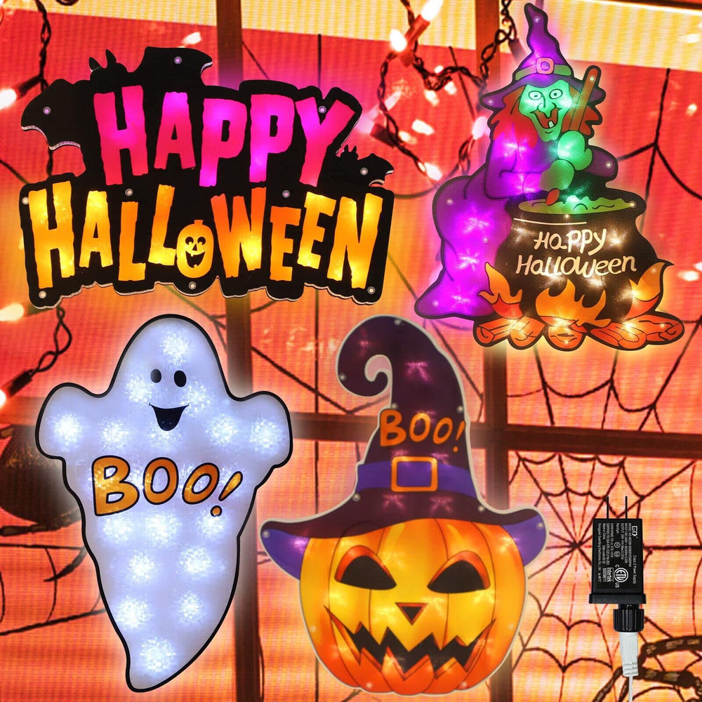 LAMPHOME Jack-O-Lantern LED lighted decoration front view