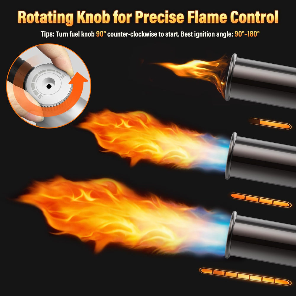 Lamsen Propane Weed Torch compact size for easy storage