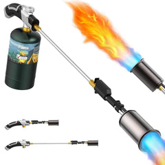 Lamsen Propane Weed Torch front view with adjustable flame feature