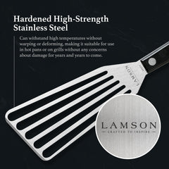 Lamson Fish Spatula side view highlighting full-tang design