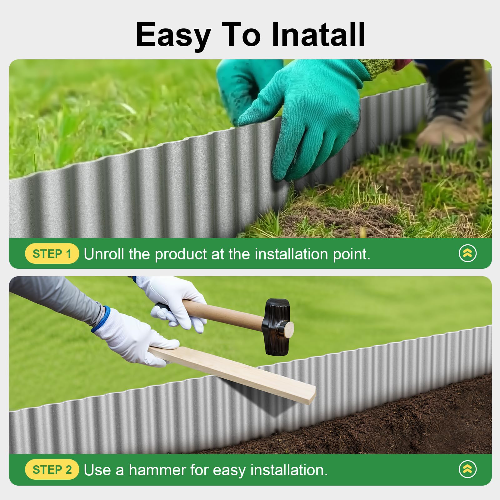 Land Guard Corrugated Garden Edging packaging view