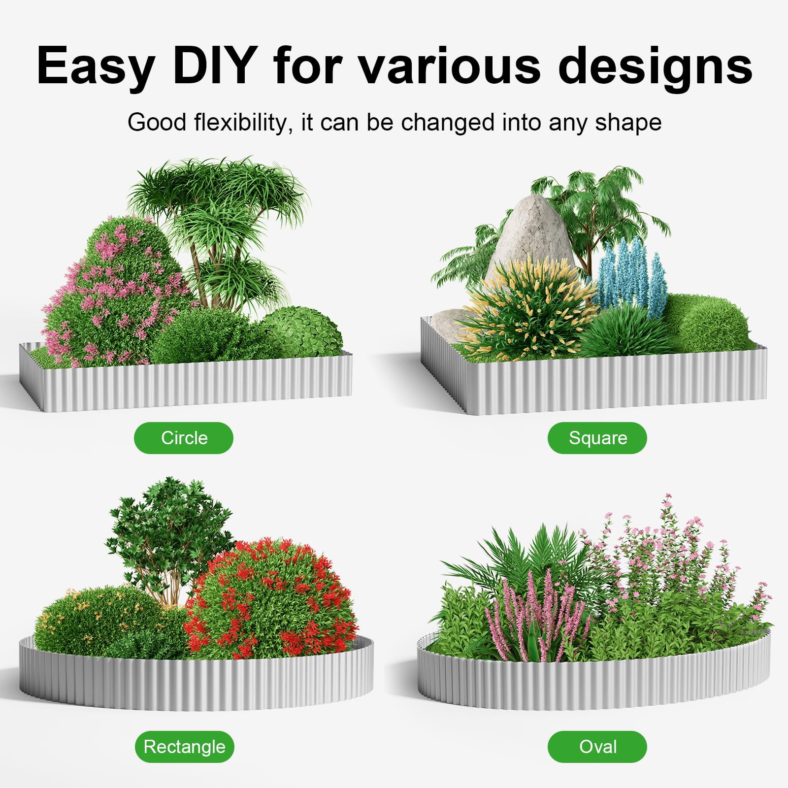 Land Guard Corrugated Garden Edging with 3D ripple design