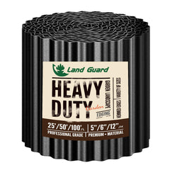 Land Guard Corrugated Metal Garden Edging 12" × 25' black