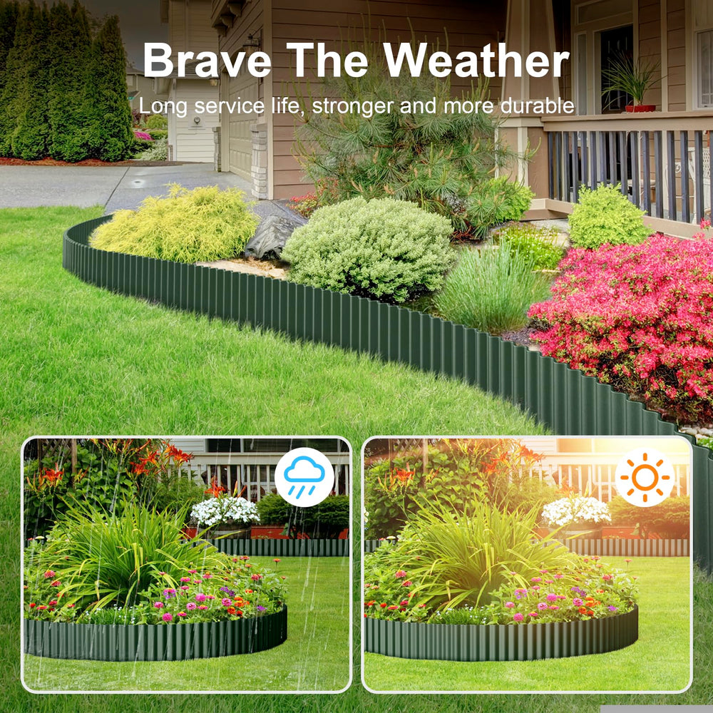 Land Guard garden edging displayed in a landscaped garden