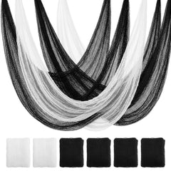Land Guard Halloween Gauze Cloth black and white pieces front view