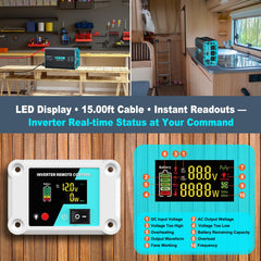 LANDERPOW inverter remote controller with LED screen