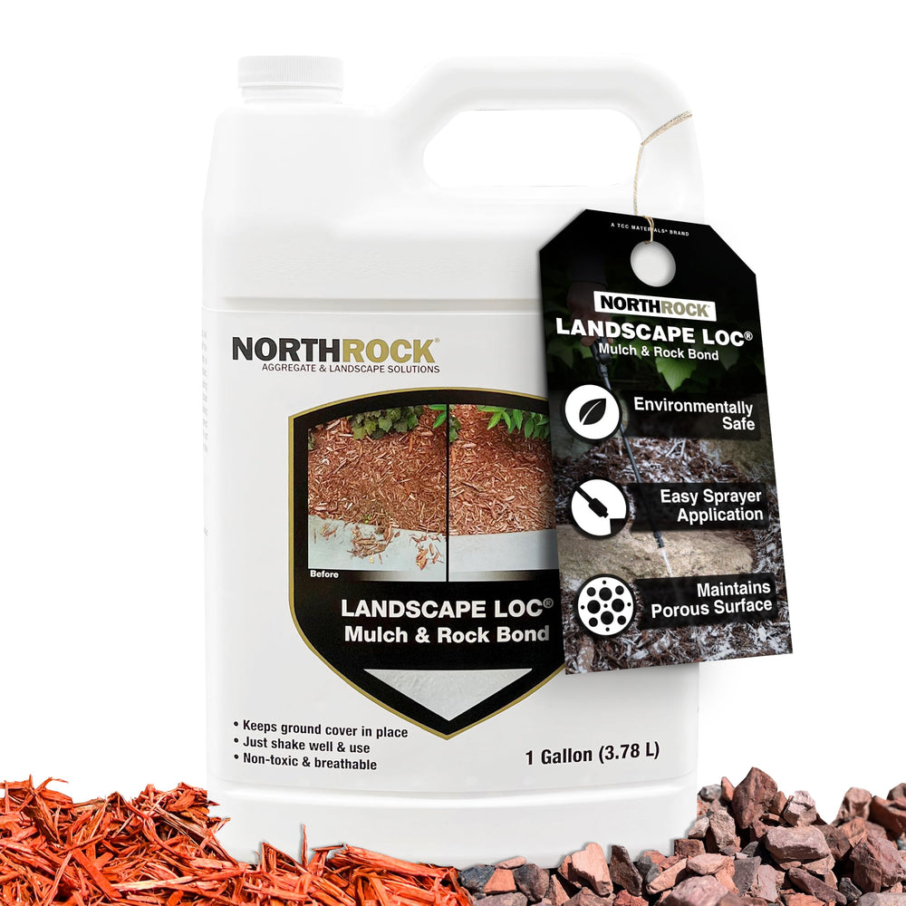 Landscape Loc Mulch Glue 1 Gallon bottle front view