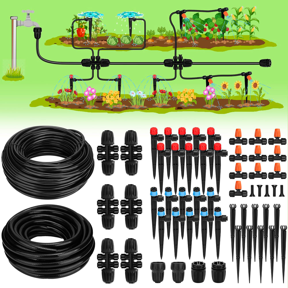 Landtouch Drip Irrigation System components including tubing and emitters