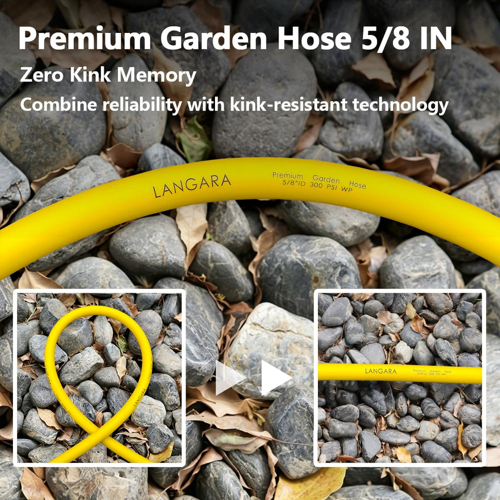 LANGARA garden hose coiling easily in the garden
