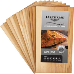 Langxinese Cedar Grilling Planks, 11"x5.5", pack of 13